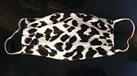 Black/white leopard print